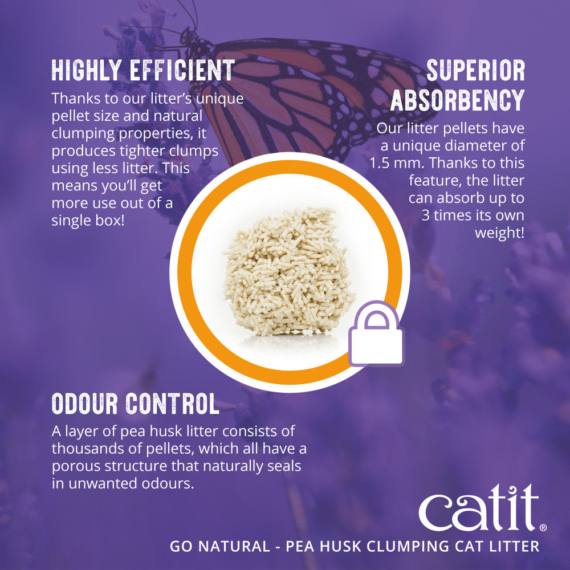 New Natural Pea Husk Litter, Vanilla | 5.6Kg - Image 2