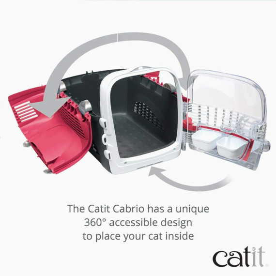 Catit Cabrio Carrier- Cherry Red - Image 4