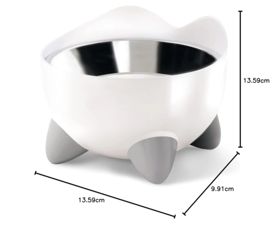 Catit Plastic Pixi Elevated Feeding Dish - Image 2