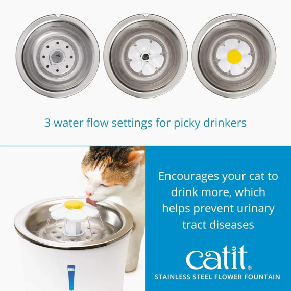 Catit Flower Fountain Stainless Steel - Image 5