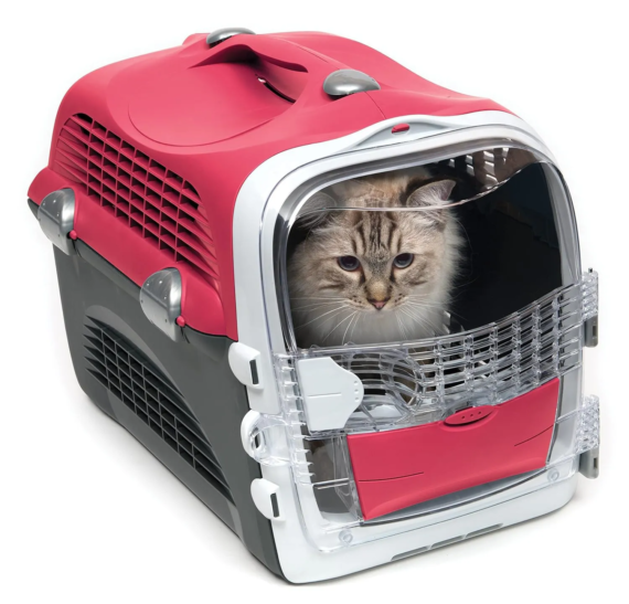 Catit Cabrio Carrier- Cherry Red