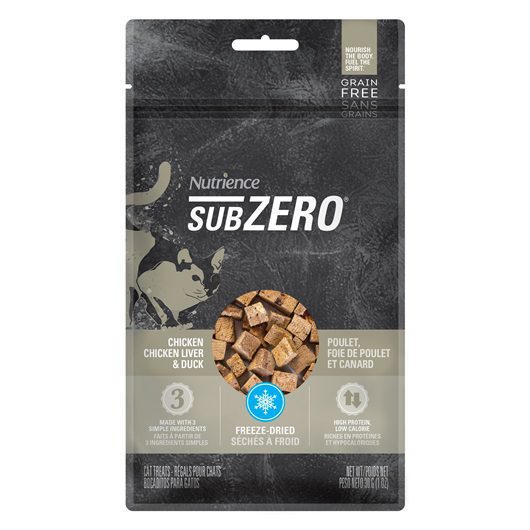 Nutrience Grain Free SubZero Treats - Cat Chicken, Chicken Liver & Duck - 30 g (1 oz)