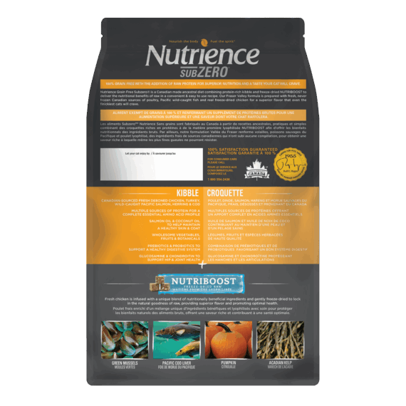 Nutrience Grain Free Subzero for Cats - Fraser Valley - 2 Packs (10 lbs) - Image 2