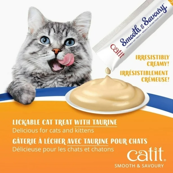 Catit Smooth & Savoury, Salmon with tuna & crab  (4x15g per pack) - Image 2