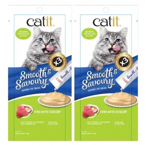Catit Smooth & Savoury, Tuna and scallop (2 pack)