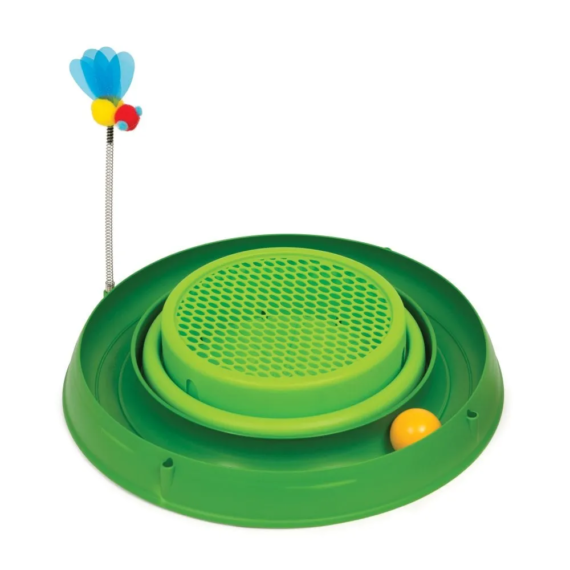 Catit Play Circuit Ball Toy With Cat Grass - Image 3