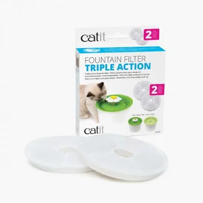 Catit flower fountain Triple Action Filter – 2 Pack