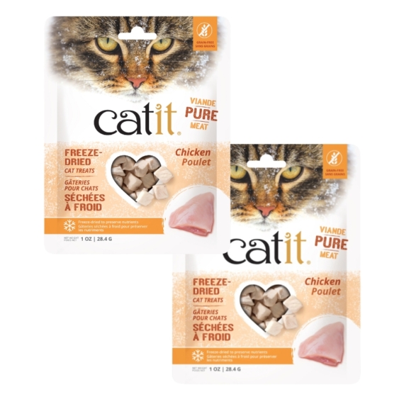 Catit Freeze-Dried Cat Treats Chicken Combo (Pack of 2) – 2 x 28.4g