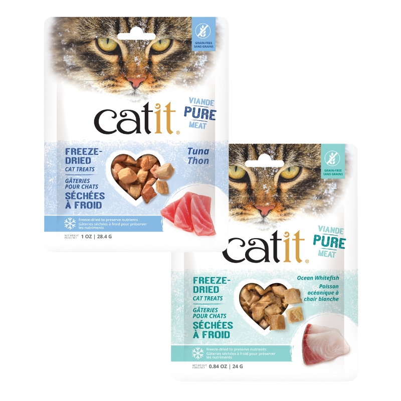 Catit Tuna & Ocean Whitefish Freeze-Dried Cat Treats Combo – 2 x 28.4g