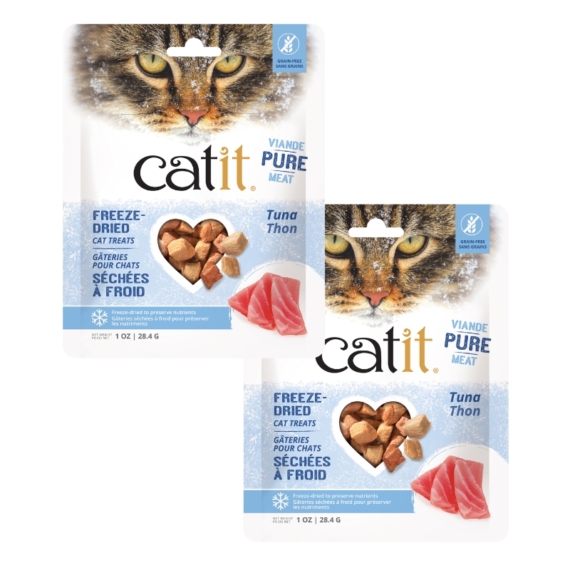 Catit Freeze-Dried Tuna Cat Treats Combo (Pack of 2) – 2 x 28.4g